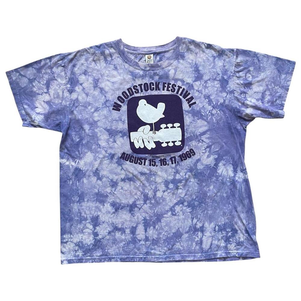 Woodstock Festival T-Shirt Sundog Tie Dye Purple Men' Size XL